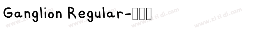 Ganglion Regular字体转换